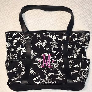 Thirty-One Black and White Tote